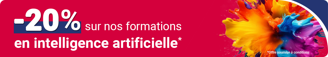 bénéficiez de -20% sur nos formations en intelligence artificielle